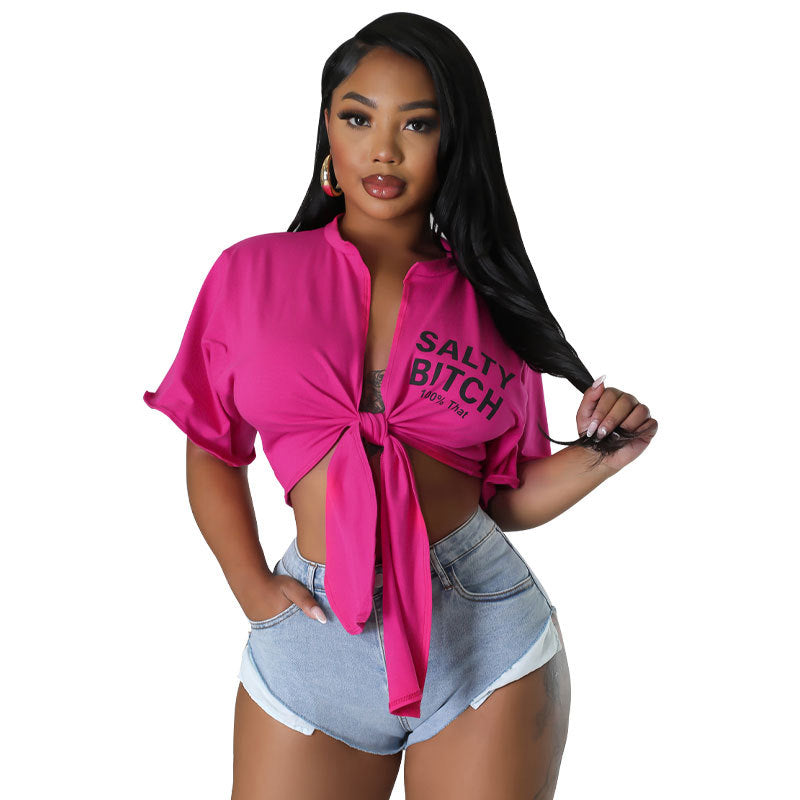 Short Shirt Casual Print Shirt