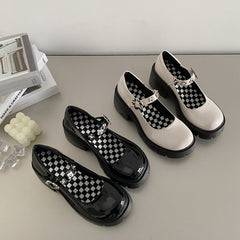 Women's Summer Pearl Platform Vintage Mary Jane