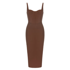 Kleid Einfaches Sling Slim Fit Partykleid Kleid