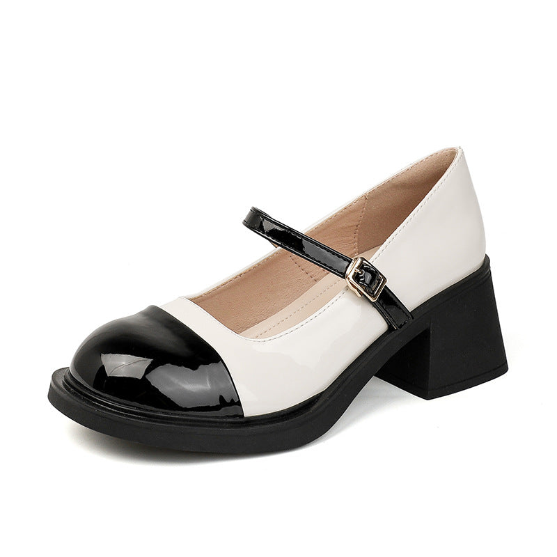 Women's Jane Round Head Low-cut High Vintage