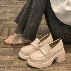 Women's Style Spring Platform French Retro Slip-on