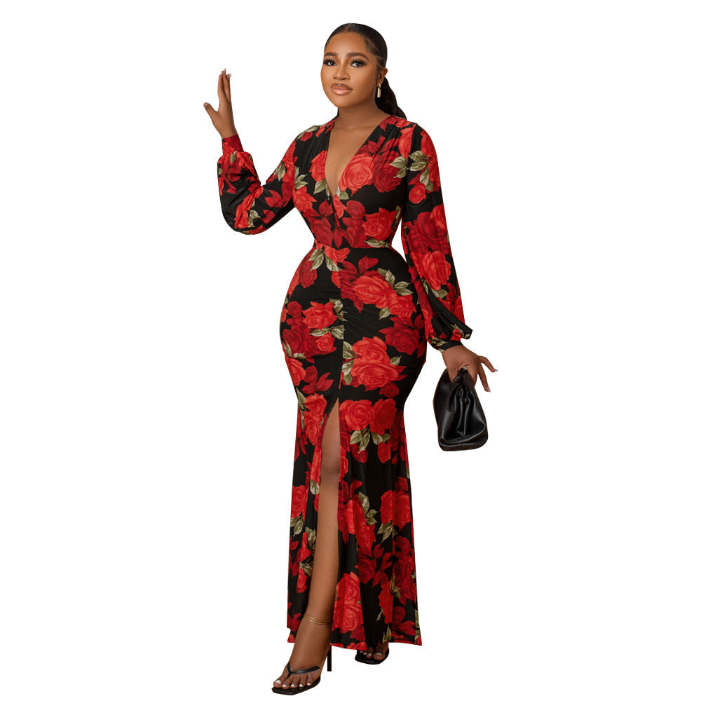 Robe ample imprimée