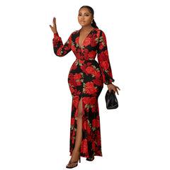 Robe ample imprimée