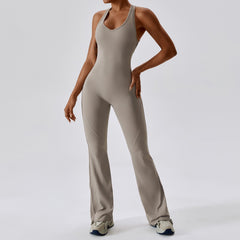 Quick Drying Skinny Yoga Dance Sports Workout Hip Lift Belly Shaping Micro Pull Yoga Jumpsuit