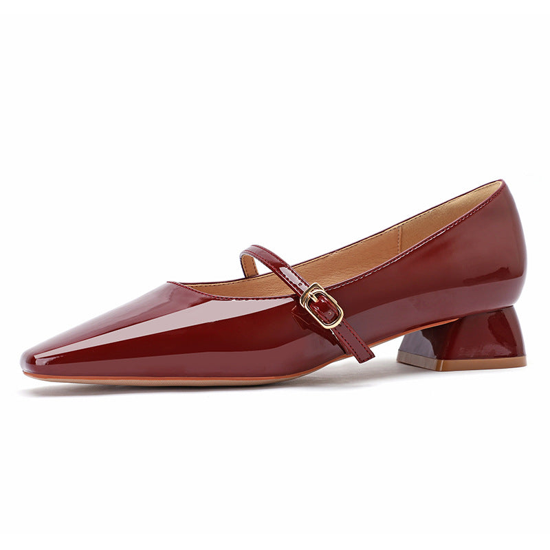 Women's Fu Mary Jane Korean Style Chunky