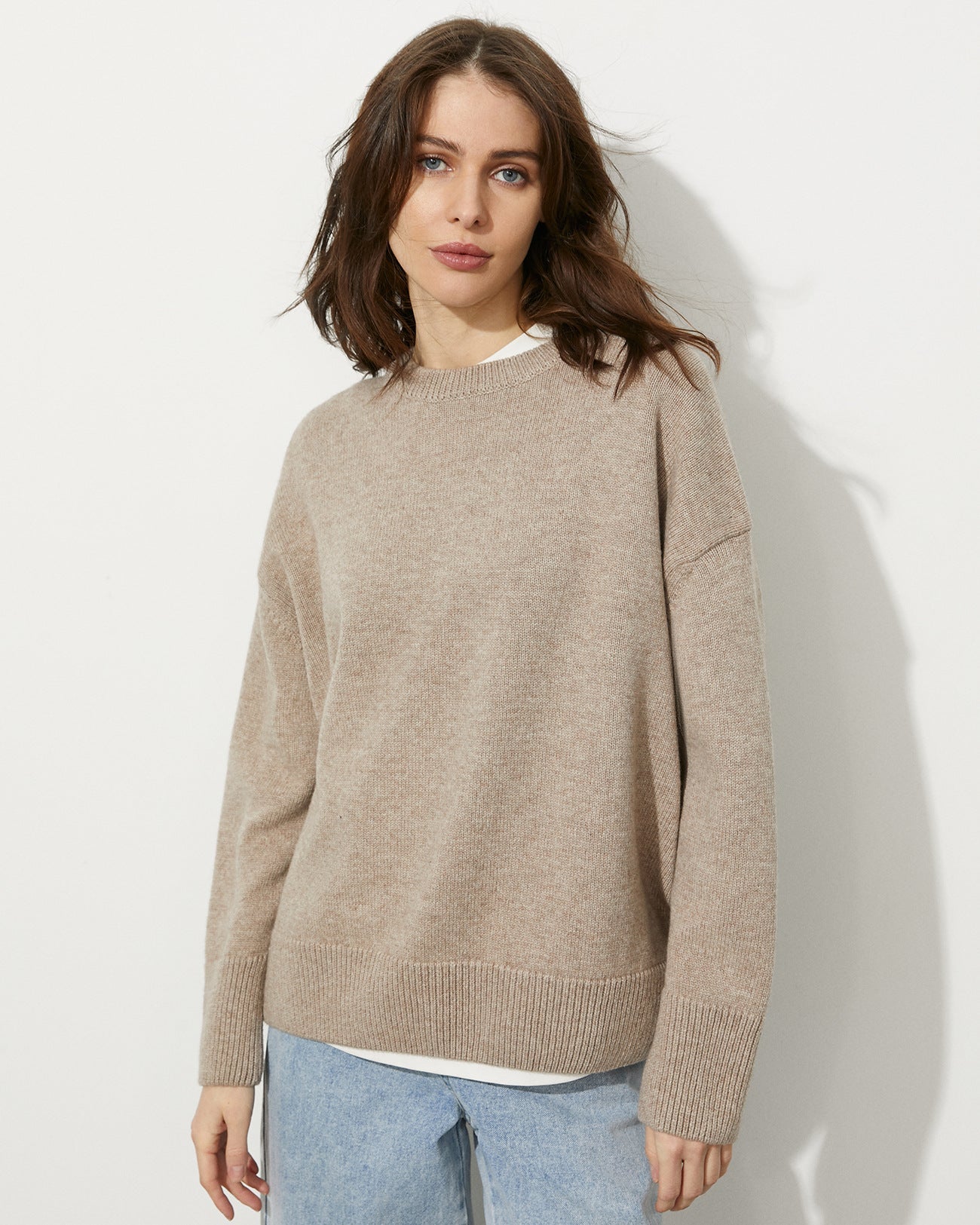Russian Sweater Round Neck Pullover Loose Sweater