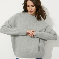 Russian Sweater Round Neck Pullover Loose Sweater