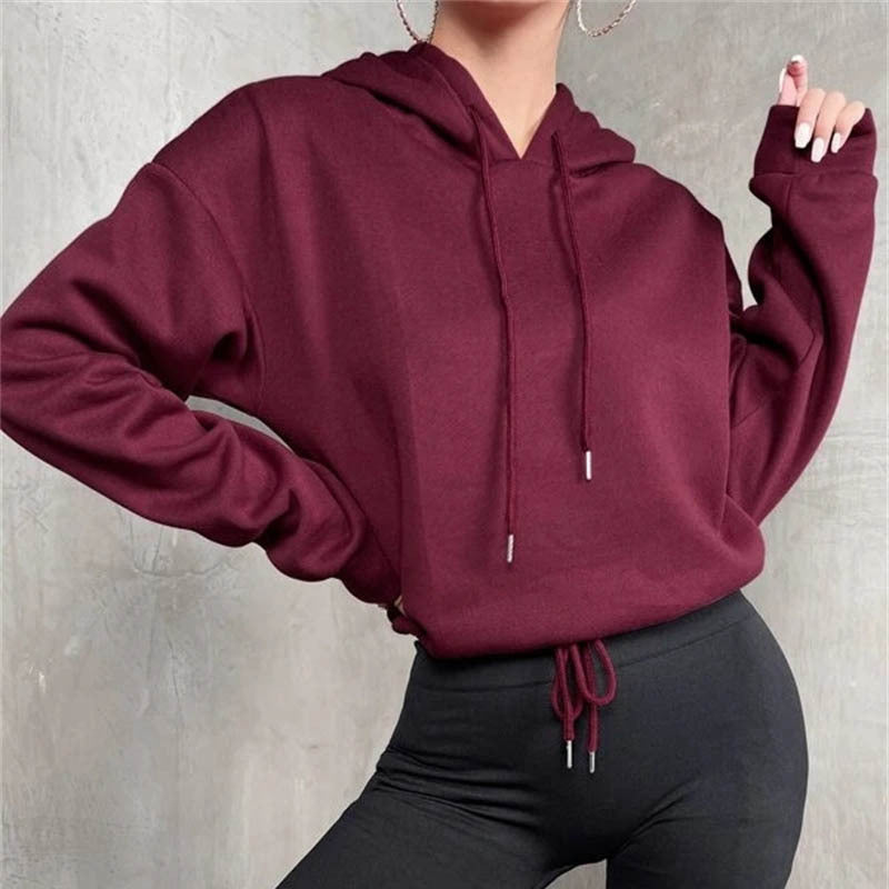 Pullover Sweater Top Hooded Loose Sweater