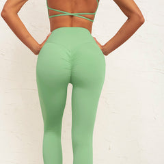Yoga Wear Cross Beauty Back Exercise Underwear Hip Raise Yoga Pants Yoga Suit Sports Fitness