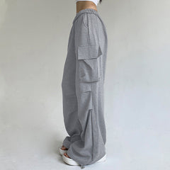 Street Pleated Sweatpants Casual Pants