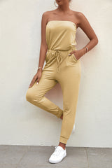 Tube Top Strap Jumpsuit