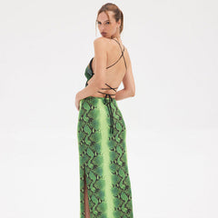 Halter Strap Bare Back Short Butterfly Top