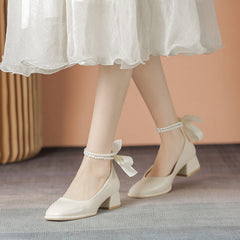 Women's Soft Square Toe Chunky Mary Jane