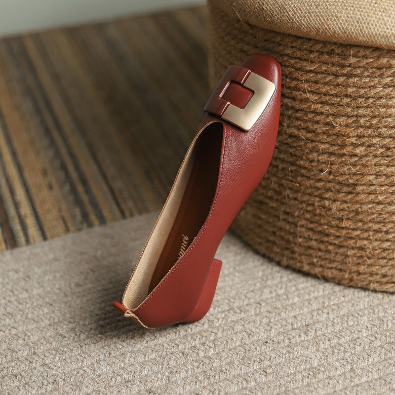 Boucle Femme Quotidienne Style Preppy Ronde