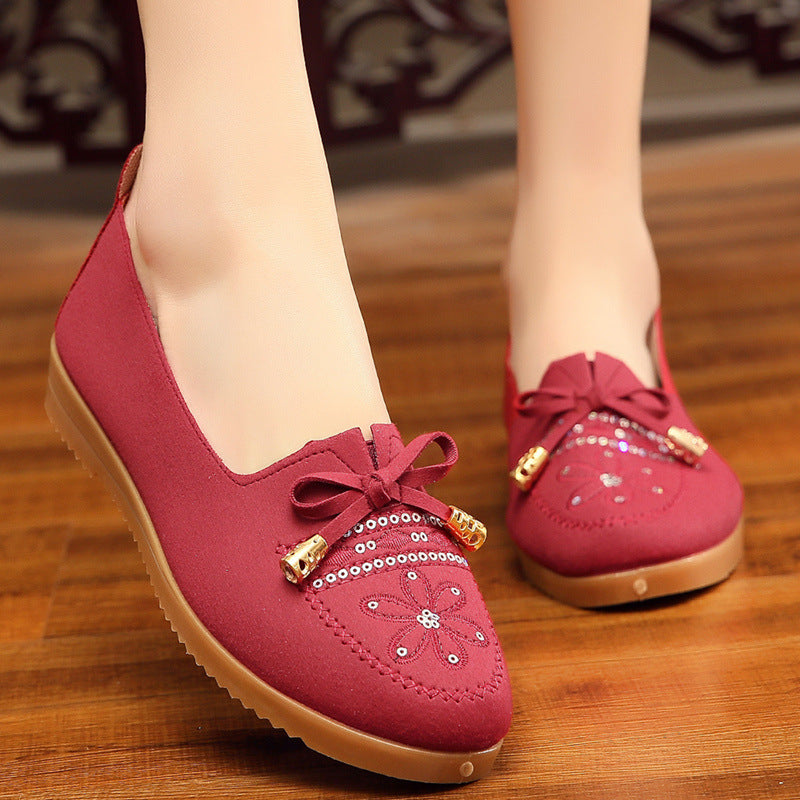 Women's Tendon Sole Mother Spring Slip-on Old