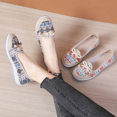 Women's Summer Hollowed Mesh Old Beijing Cloth