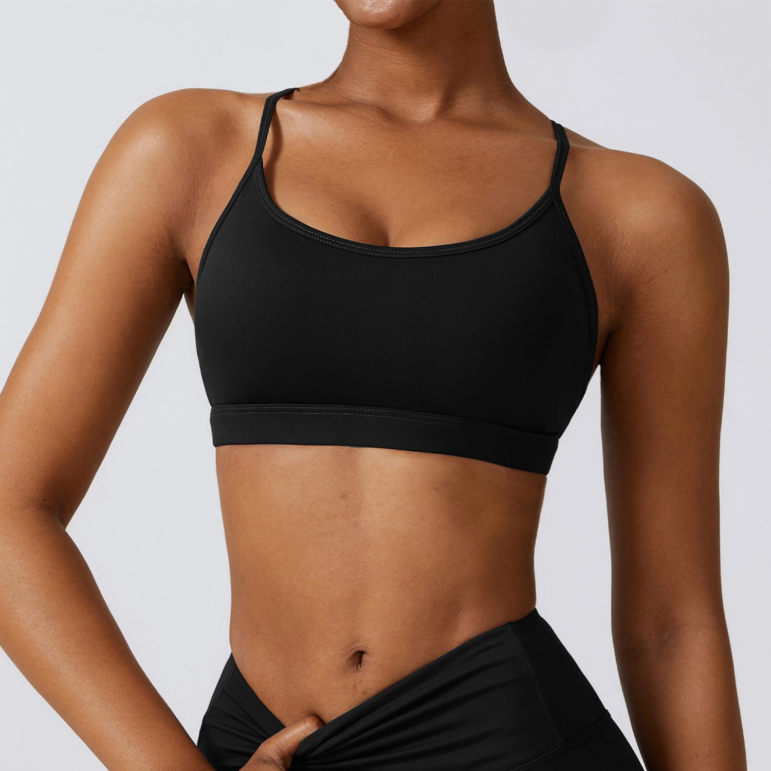 Sling Schöner Rücken Fitness Yoga Wear Outdoor Running Yoga BH Nacktes Gefühl Schnelltrocknende Sportunterwäsche