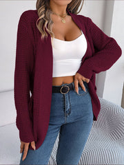 Casual Pocket Long Sleeve Knitted Sweater Cardigan Coat