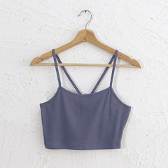 Knitted Halterneck Vest Careful Machine Sling Basic