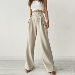Bandage Wide Leg Pants Office Mopping Wide Leg Pants