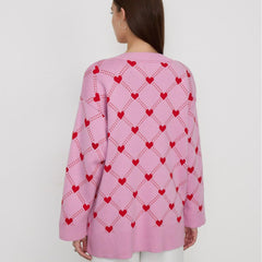 Pullover Russland Liebe Brokatpullover Strickjacke Herbst