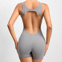 Quick Drying Nude Feel Yoga Training Fitness Integrated Hip Lifting Sport Yoga Jumpsuit