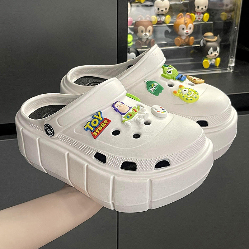 Chaussures d'été à enfiler pour femmes, style extérieur Eva