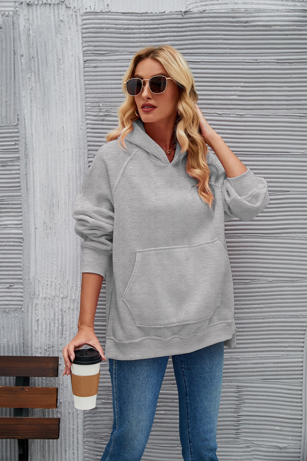 Hoodie Trendy Loose Pockets Kapuzenpullover