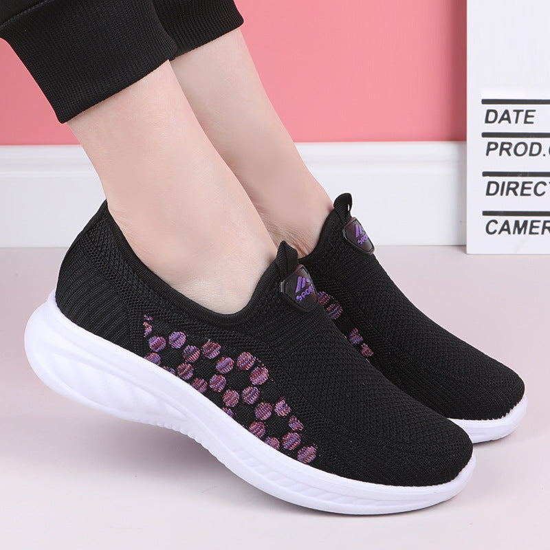 Charming Women's Beijing Cloth Breathable Slip-on