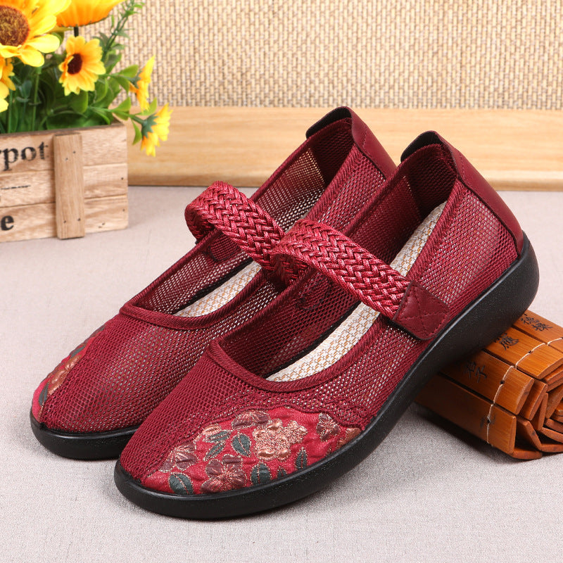 Women's Cloth Single Mesh Surface Flat Mother