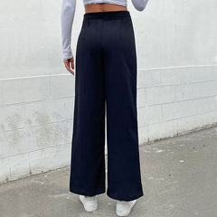 Hose Slim Fit Einfarbig Freizeithose