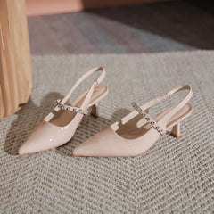 Women's Toe Rhinestone Summer With Patent