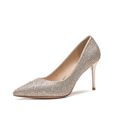 Women's Korean Style Rhinestone High Wedding Light