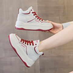 Women's Elevator Platform High Top White