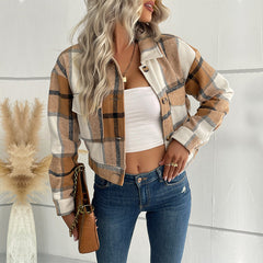 Plaid Long Sleeve Shacket