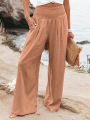 Casual Trousers Casual Cotton Distressed Mid Waist Trousers Outer Wear