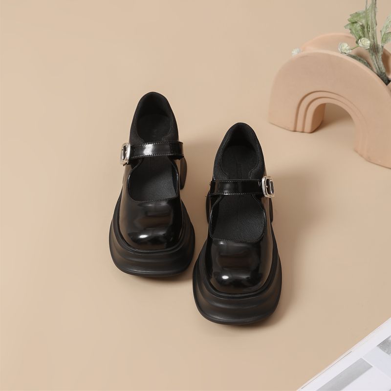 Women's Spring College Style Strap Buckle High