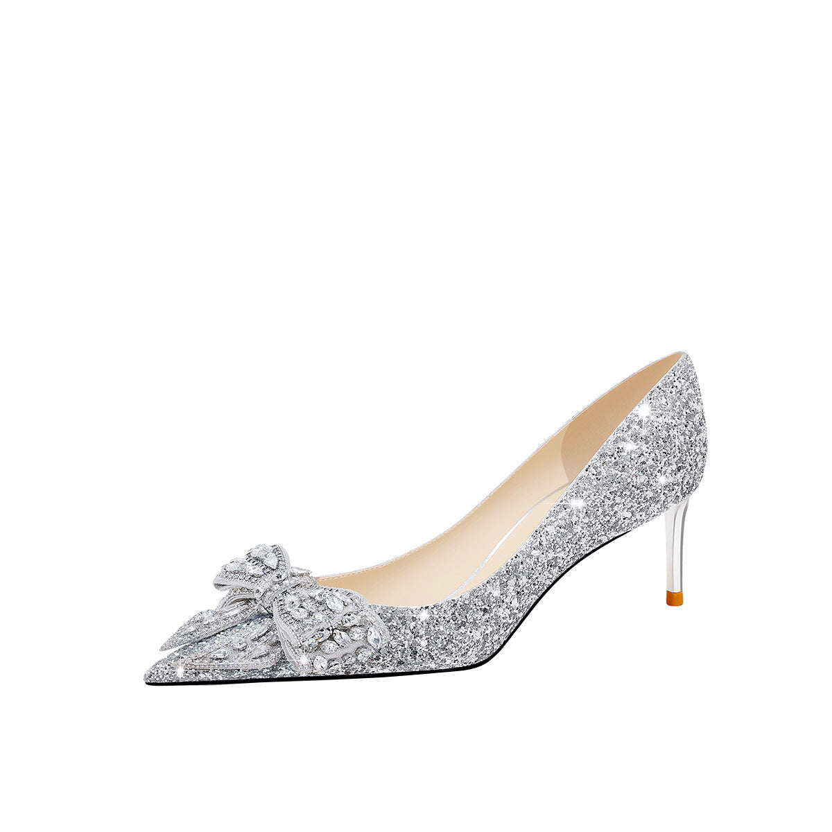 Frauen Herbst Goldene Strass Bogen Braut Kristall