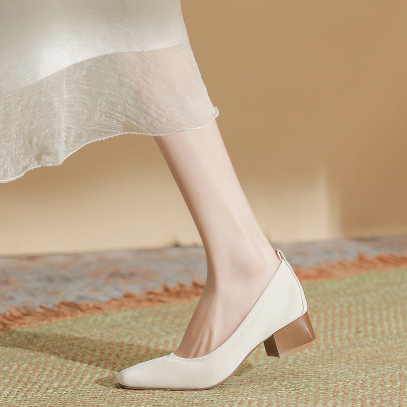 Chaussures à talons hauts et bout carré pour femme