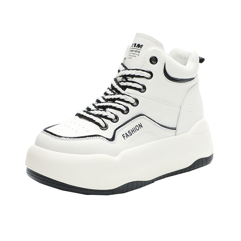 Women's Elevator Platform High Top White