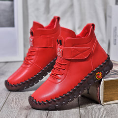 Women's Warm High Winter Handmade Stitching Mom