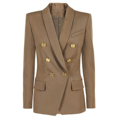 Advanced Blazer Classic Green Collar Blazer High Quality