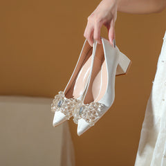 Talons hauts épais style Toast pour femmes