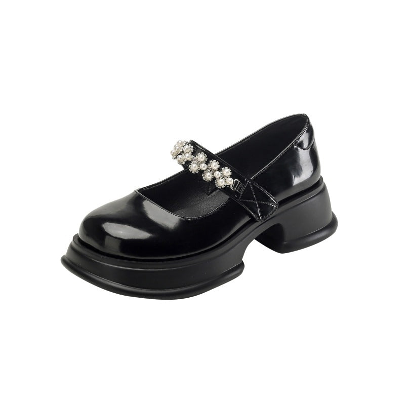 Strap Buckle Summer College Style Platform
