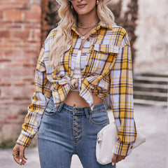 Casual Oversize Loose Plaid Shirt