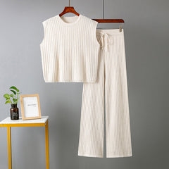 Loose Casual Two Piece Suit Solid Color Suit