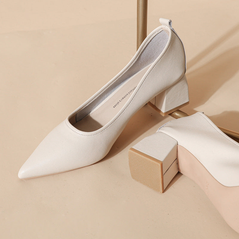 Attractive Low-cut High Pointed Toe Spring