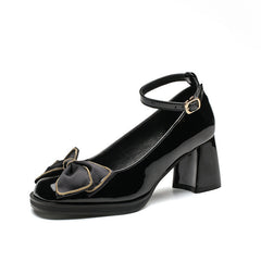 Women's Jane Thick Bowknot Fairy Style Gentle Korean Versatile
