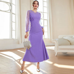 Fashionable Elegant Beaded Dress