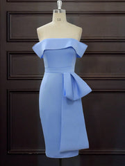 Tube Top Backless Dress Christmas Party Ribbon Dress
